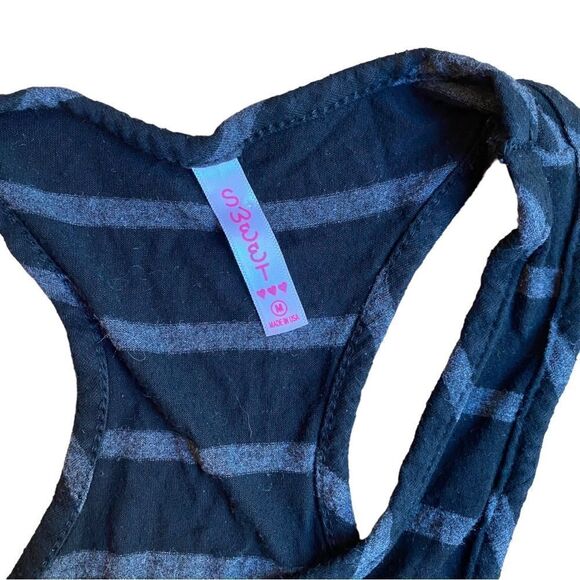 Sweet Heart Stripe Racerback Tee Shirt Sz M - Picture 3 of 3
